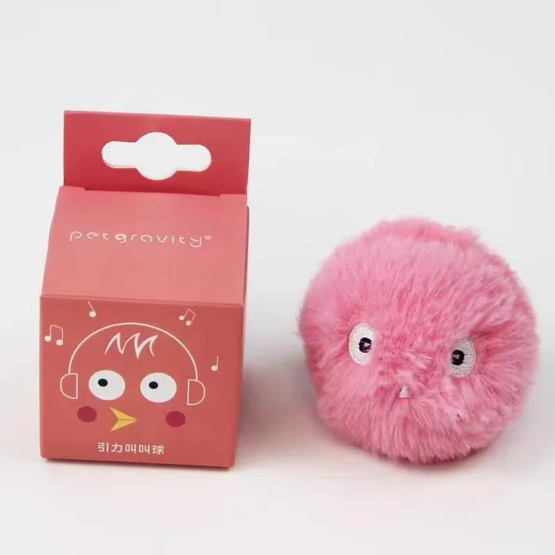 Cat Toys Smart Interactive Ball Cat Training Toy Pet Playing Ball for Cats Kitten Squeaky Toy Supplies Electric Sound Training