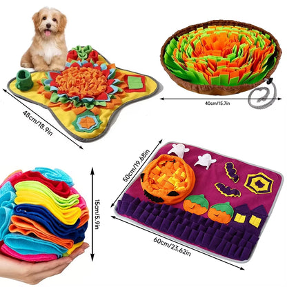 Pet Sniffing Training Mat Dog Intelligence Training Food Storage Blanket Bite Resistant Slow Feeding Mat Treats Pad Pet Toy
