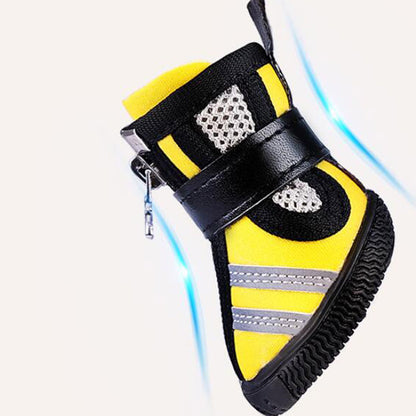 A Set of 4 Small Dog Wear-Resistant Pet Shoes