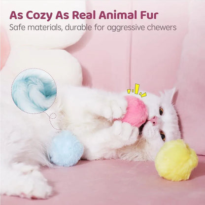 Cat Toys Smart Interactive Ball Cat Training Toy Pet Playing Ball for Cats Kitten Squeaky Toy Supplies Electric Sound Training